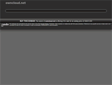 Tablet Screenshot of owncloud.net